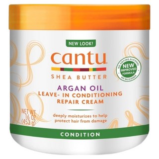 cantu 摩洛哥堅果油免沖洗護髮霜, 453g, 1罐