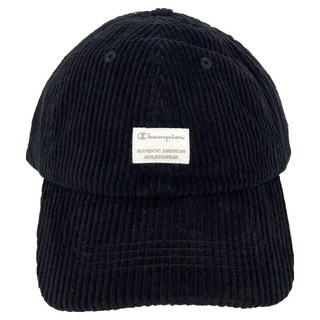 美國 Champion HY燈芯絨棒球帽 381-0093, 黑色, 1個