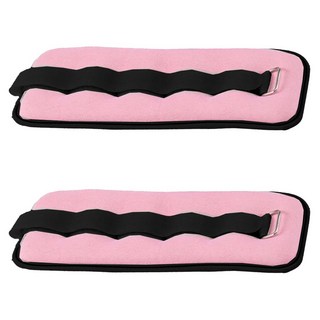 AD-ROCKET 專業加重器/綁手沙袋/綁腿沙袋/沙包/沙袋 兩件組, 粉黑色, 0.5kg