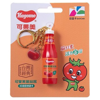 EASYCARD 悠遊卡 可果美蕃茄醬3D造型悠遊卡, 紅色, 1個