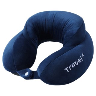 Ecster 舒適U型便攜式旅行頸枕, 海軍藍