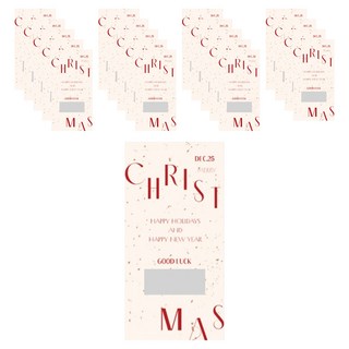 핸즈픽 크리스마스 럭키 클래식 스크래치 카드, 페일, 20개