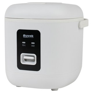 루베크 미니 쾌속취사 자동보온 계란찜기 전기밥솥 1~2인용, RU-1218W, 화이트