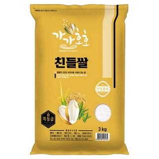 가가호호 친들쌀, 3kg, 1개, 특등급