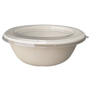 Bloom at home 牛皮紙圓球包裝容器 烏龍麵碗 1.19L, 1個, 20入