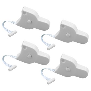 Reddot 紅點生活 自動伸縮卡扣3圍測量尺 馬卡白, 4個