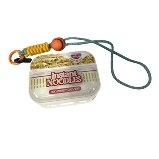 Wakcas 耳機保護殼, 白色 日式杯麵造型, 1個, Airpods Pro 2