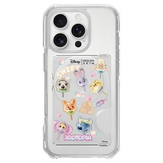 DESIGNSKIN 맥세이프 디즈니 주토피아1 카드 포켓, 스윗 미니 주토피아, 1개