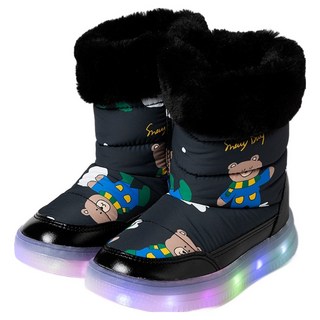 오즈키즈 겨울곰돌 LED 패딩부츠