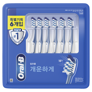 Oral-B 歐樂B 深層清潔 CrossAction Pro-Expert 卓越清潔力牙刷, 6入, 1個