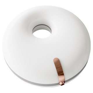 SUNORO 甜甜圈便攜磁吸雙層牙套收納盒, 白色, 1個