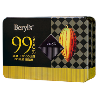 Beryl's 99%可可含量黑巧克力, 108g, 1個
