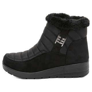 JACK&JILL 女款鋪棉毛絨內裡踝靴 JD5766