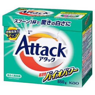 Kao 花王 Attack 高活性生物濃縮酵素洗衣粉, 850g, 1個