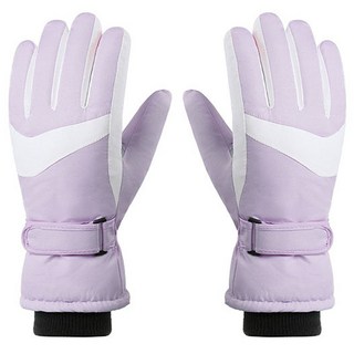따봉오빠 남녀 커플 야외 스포츠 방한 터치 스키 장갑 JNHA2179, 퍼플, 1개