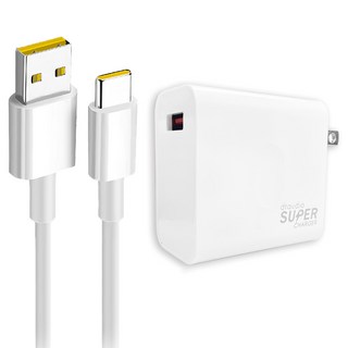 DTAudio OPPO超級閃充頭 + TypeC 傳輸線1m, 白色, 1個