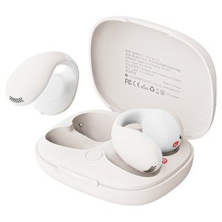 MEES 邁斯 雲朵氣墊耳夾式藍芽耳機, 晨霧白, Ear Clip Pro