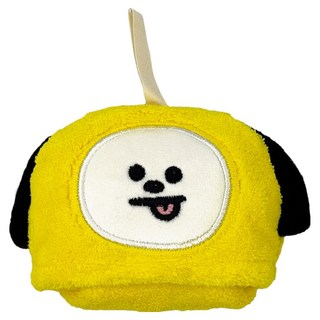 MARUSHIN 丸真 宇宙明星BT21 收納式擦手巾 CHIMMY, 黃色, 1個