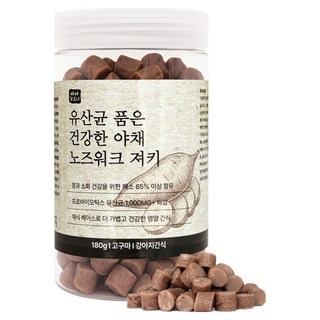 야아부르니 강아지 유산균 품은 건강한 야채 노즈워크 져키, 180g, 1개, 고구마
