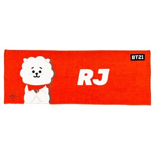 MARUSHIN 丸真 宇宙明星BT21 運動毛巾 RJ, 紅色, 1條