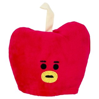 MARUSHIN 丸真 宇宙明星BT21 收納式擦手巾 TATA, 紅色, 1個