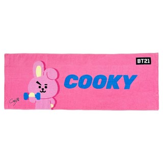 MARUSHIN 丸真 宇宙明星BT21 運動毛巾 COOKY, 粉色, 1個