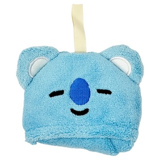 MARUSHIN 丸真 宇宙明星BT21 收納式擦手巾 KOYA, 藍色, 1個