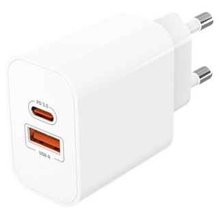 Innotime 超高速雙孔PD充電器 35W + Type-C to Type-A 充電線組, 白色, 1套