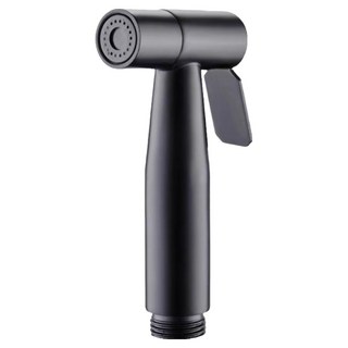 Rich Store 俐落現代浴室清潔馬桶洗滌免治馬桶多用途噴槍 不鏽鋼噴槍 5.3 x 12 cm, 黑色, 1個