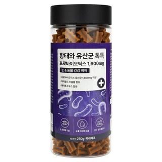야아부르니 강아지 간식 황태와 유산균 톡톡 가수분해 영양간식, 250g, 1개, 눈 앤 눈물