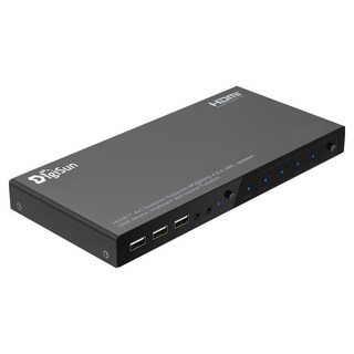 DigiSun 得揚 4埠 4K HDMI 2.0 KVM 電腦控制切換器, 1個, KV804