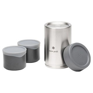 snow peak 雪諾必克 TOBACHI野餐盒2件組-灰 TW-270-GY, 灰色, 1套