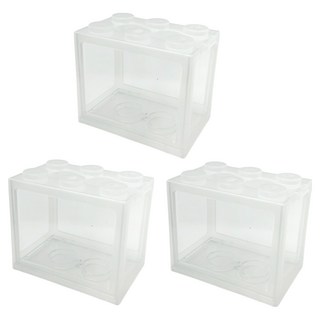 高精寵物 積木魚缸, 半透色, 3個