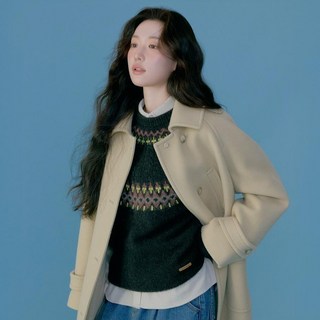 커버낫우먼 여성용 울 싱글 롱코트