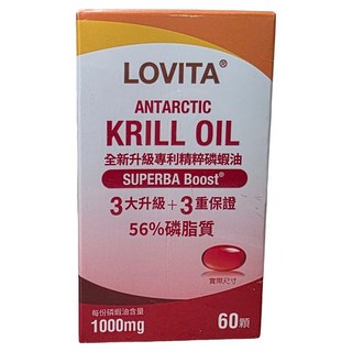 Lovita 專利精粹磷蝦油, 1個, 60顆