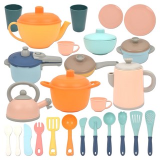 퍼스트쉐프 소프트 쿠커 주방 소꿉놀이 26p 세트 hg-9035, 혼합색상, 1세트