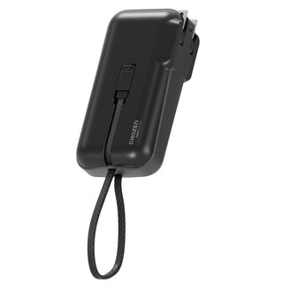 CHOZEN 雙線快充口袋行動電源 10000mAh Type-C, 夜輕黑, PDA1020B