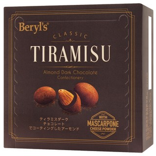 Beryl's 杏仁夾心提拉米蘇風味黑巧克力, 65g, 1個