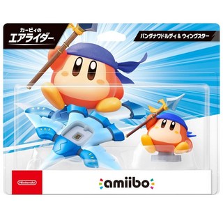 Nintendo 任天堂 amiibo 卡比的馭天飛行者系列公仔, 頭巾瓦豆魯迪＆羽翼之星, 1個, 單一型號
