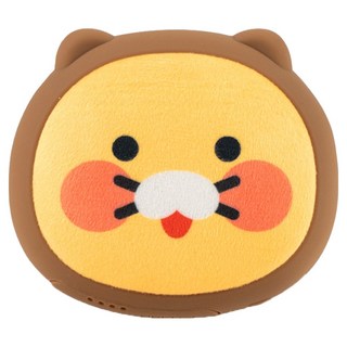 카카오프렌즈 포근 양면발열 손난로 보조배터리 5000mAh, 춘식이 브라운, WKFPB-HM-FACEFB-CHOONSIK-BR