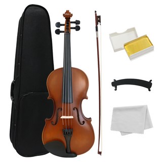 베르체 초보자 입문용 바이올린 4/4 케이스 포함, 혼합색상, 1세트, VC-100