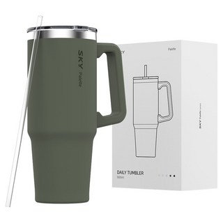 SKY 팔레트 데일리 텀블러, 올리브 그린, 900ml, 1개
