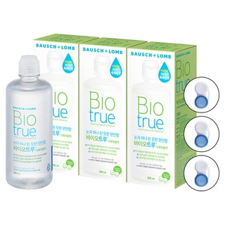 바슈롬 바이오 트루 렌즈 보존액, 300ml, 3개