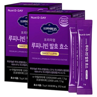 Nutri D-DAY 頂級羽扇豆發酵酵素 30入, 90g, 2個