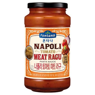 폰타나 나폴리 미트 라구 파스타소스, 1개, 600g