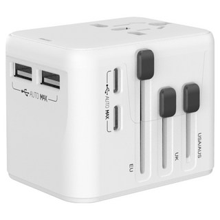 GoodValue 多合一超高速充電海外旅行用插頭多功能轉接頭 GaN PD45W HHT521, 1個