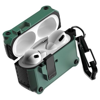 구스페리 범퍼 락 하드 케이스, 에어팟 프로 3, 그린, 1개