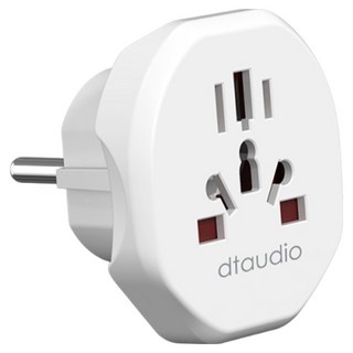 DTAudio 多國轉換插頭 歐規, 白色, 1個