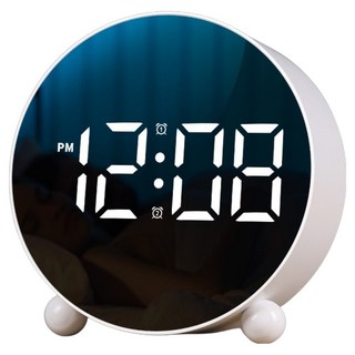 Mabso Shop 床邊書桌旁 LED 靜音電子時鐘 ONE SIZE BRP1993, 白色