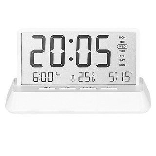Mabso Shop 多功能床邊書桌客廳LED電子時鐘 ONE SIZE BRP1994, 白色不透明